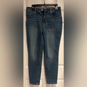 No Boundaries Women's Ankle Jeans in Deep Blue